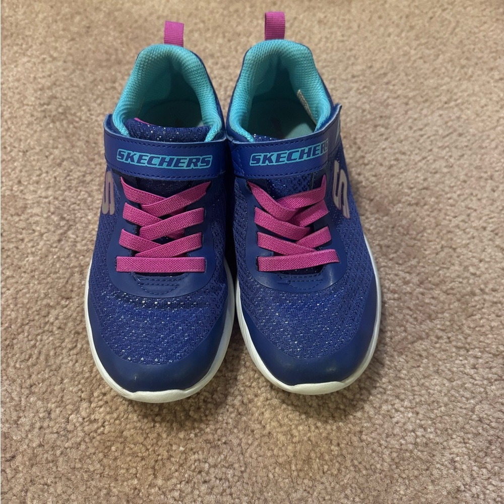 Skechers Kids Navy and Magenta Sneakers